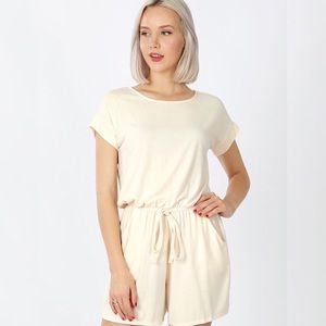 Cream Romper